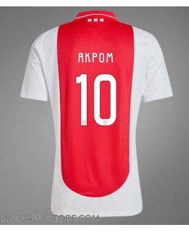 Günstige Ajax Chuba Akpom #10 Heimtrikot 2024-25 Kurzarm